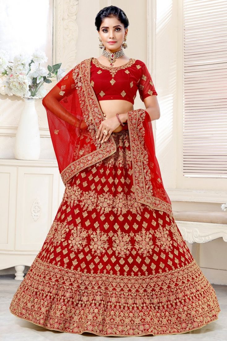 Page 2 of Red Dark Red Light Red Blood Red Lehengas