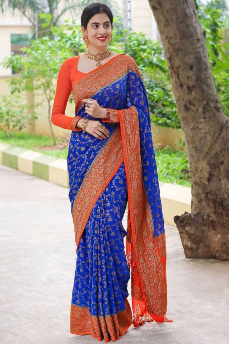 Ansh Silk Exclusive Designer Diwali Wear Sarees Collection Catalog