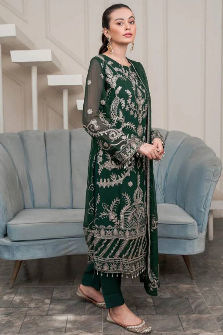 Embroidered Pakistani Salwar Kameez Trouser Style Salwar Suit | Stylish  dresses for girls, Pakistani fashion party wear, Pakistani outfits