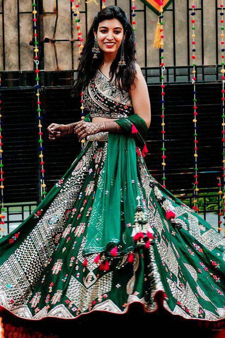 Wedding Special Green Color Heavy Worked Lehenga Choli – Fabvilla