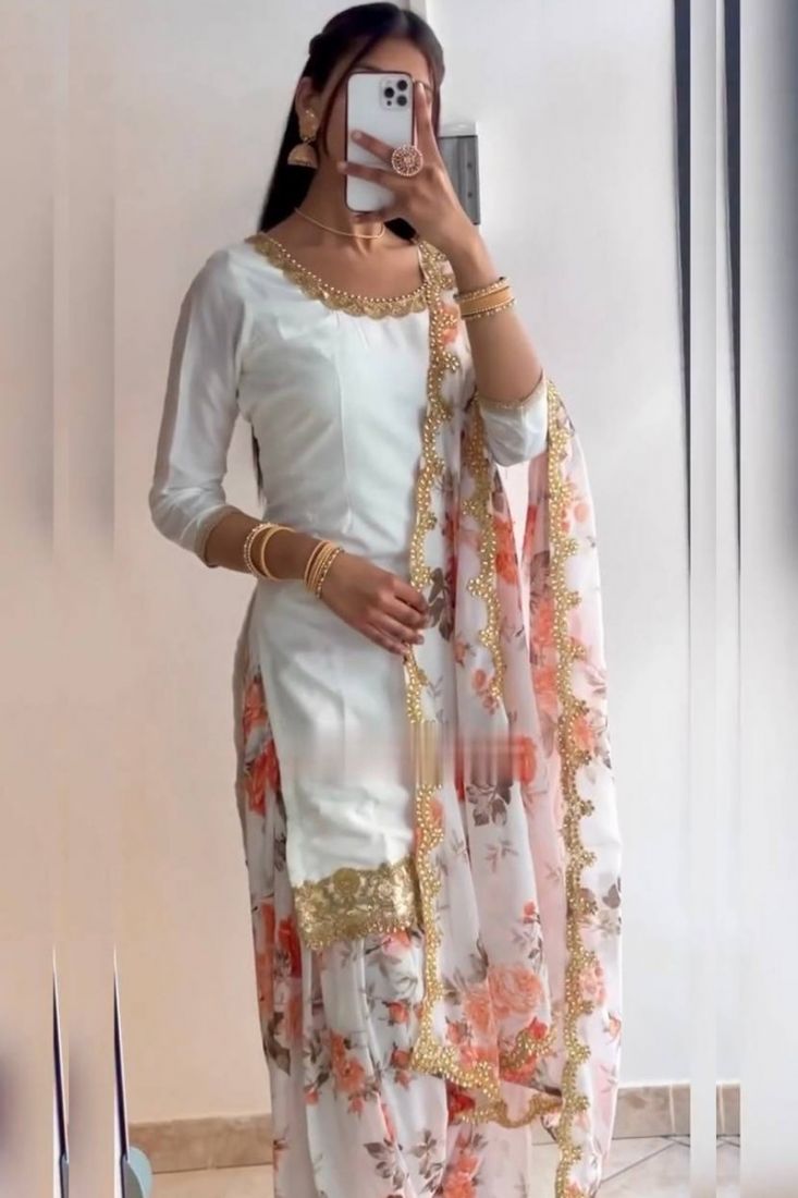 Buy Silk Peplum Style Punjabi Suit In Baby Pink Colour Online -  LSTV04952-Baby Pink | Andaaz Fashion
