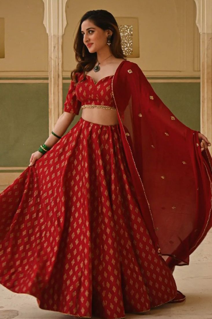 Charu Asopa Shares Pictures From Her Karwa Chauth Celebrations, Looks Like  A Bride In A Red Lehenga