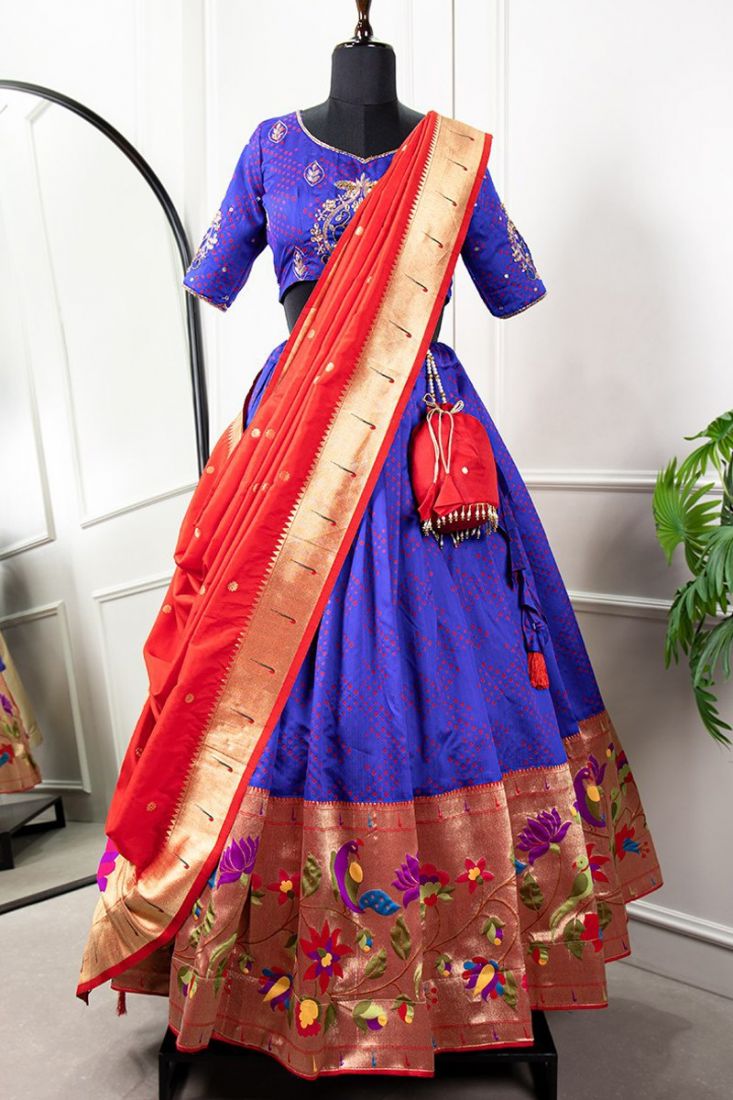 Wedding Wear FULPARI New South Launching New Kalamkari Lehenga Choli Red at  Rs 1250 in Surat