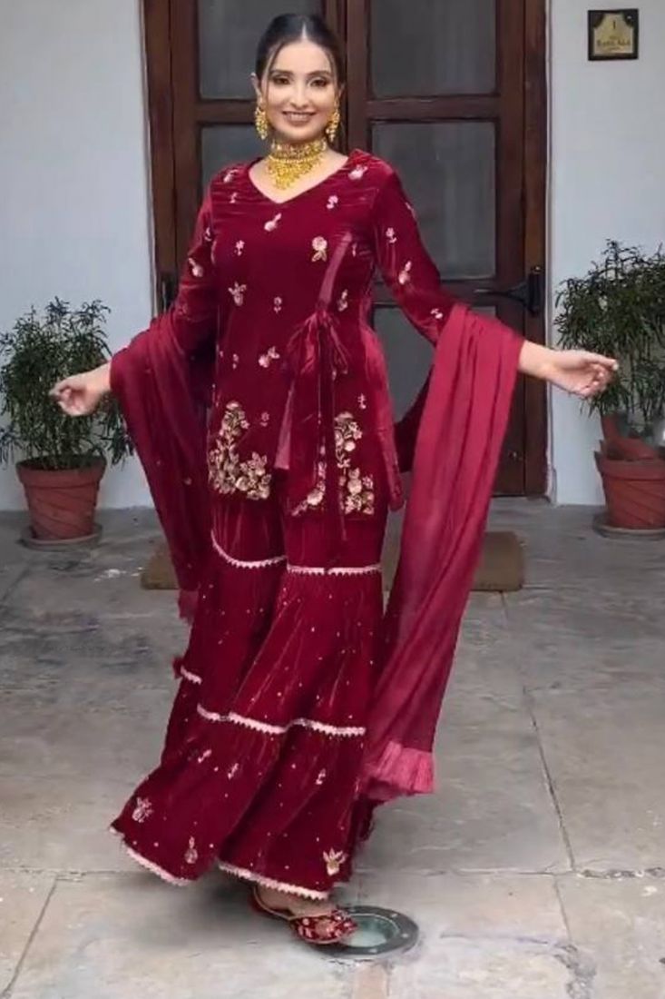 red velvet gharara