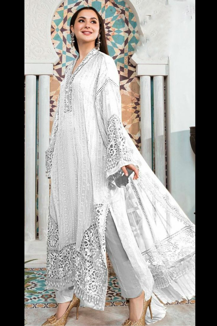 White Embroidered Salwar Kameez Suit - Trendz & Traditionz Boutique –  TRENDZ & TRADITIONZ BOUTIQUE