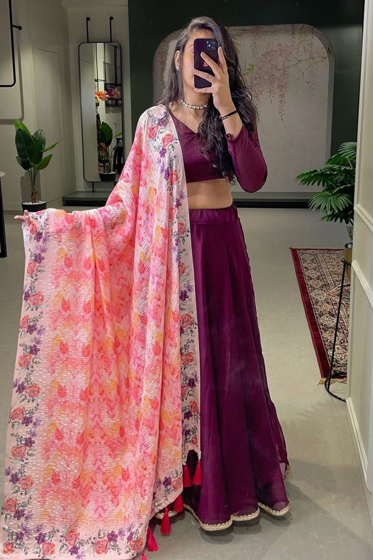 Rangoli Silk Wedding Wear New Design Lehenga Choli With Lace Border at Rs  999 in Surat