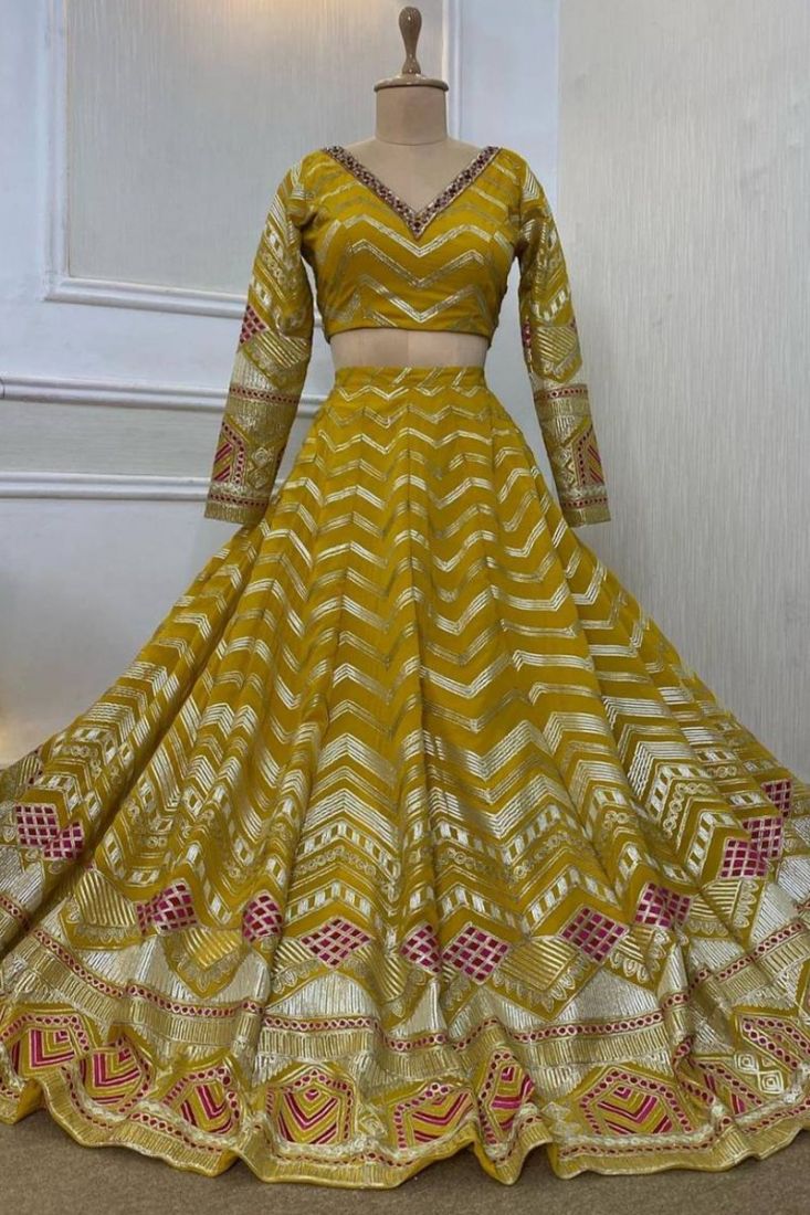 Light Yellow Maxi – Can Can Lehenga n Dupatta For Walima Outfit