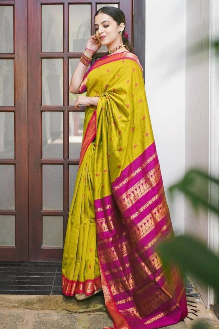 Buy Yellow Sarees Online at Best Prices In India - JOSHINDIA – Joshindia